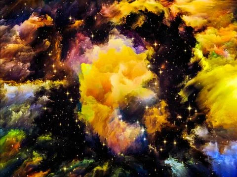 Nebula Evolution 스톡 일러스트