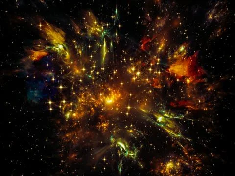 Nebula Evolution Stock Illustration