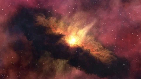 Nebula exploding in space motion background Stock Footage 191056035