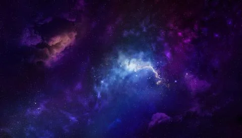 Nebula explosion in Space Cosmos Stock Illustration