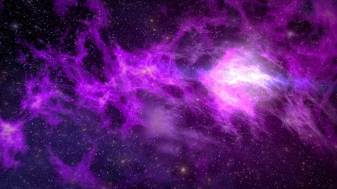 Nebula Fly Through in Space 4K Video Animation Stock Footage 91592844
