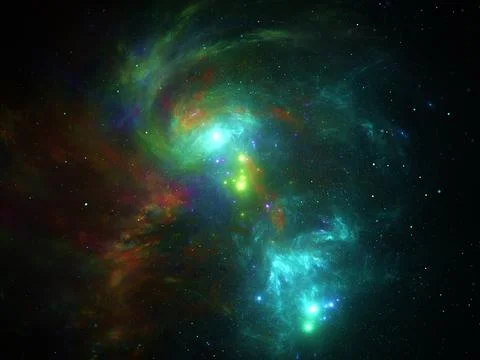 Nebula galaxy background Stock Photos