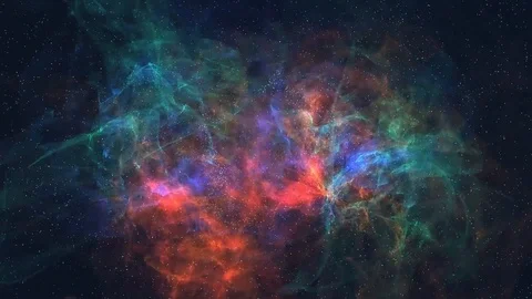 Nebula galaxy creation space Stock Footage 90880229