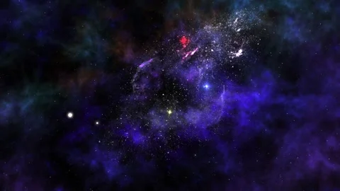 Nebula galaxy planet Stock Footage 270036665