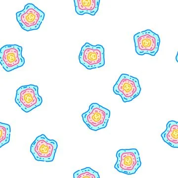 Nebula galaxy vector seamless pattern Stock Illustration