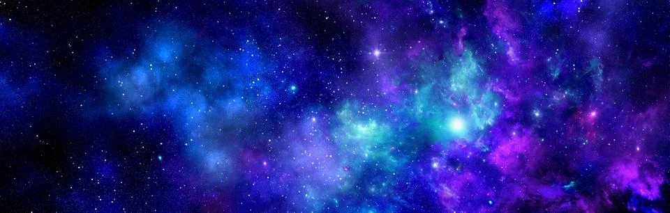 Nebula gas cloud in deep outer space Stock Illustration
