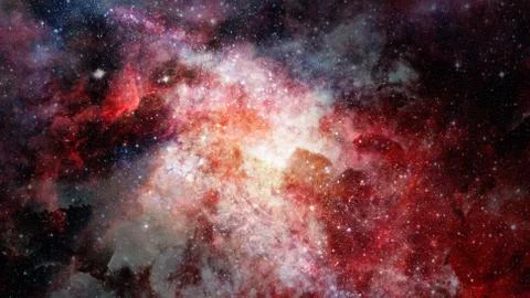 Nebula gas cloud in deep outer space. Elements of this image furnished by NASA. Stock Photos