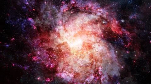 Nebula gas cloud in deep outer space. Elements of this image furnished by NAS Fotos de archivo
