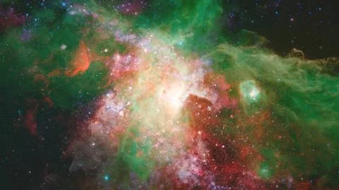 Nebula gas cloud in deep outer space. Elements of this image furnished by NAS Stock Photos