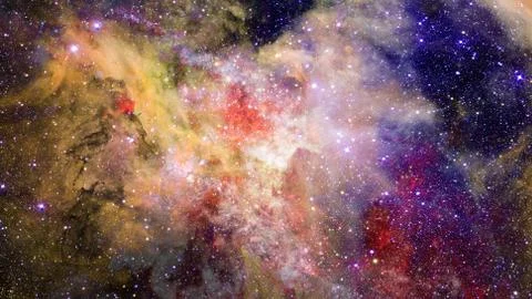 Nebula gas cloud in deep outer space. Elements of this image furnished by NAS Fotos de archivo