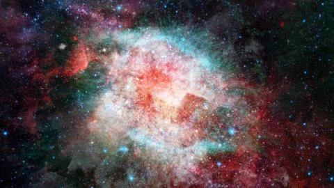 Nebula gas cloud in deep outer space. Elements of this image furnished by NAS 写真素材
