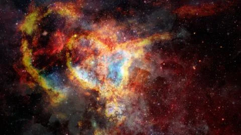 Nebula gas cloud in deep outer space. Elements of this image furnished by NAS Fotos de archivo