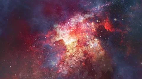 Nebula gas cloud in deep outer space. Elements of this image furnished by ... Stockfoto's
