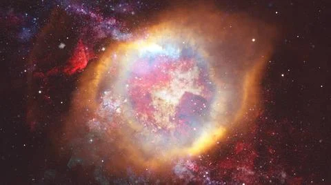 Nebula gas cloud in deep outer space. Elements of this image furnished by ... Stockfoto's