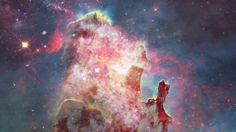 Nebula gas cloud in deep outer space. Elements of this image furnished by ... Stockfoto's