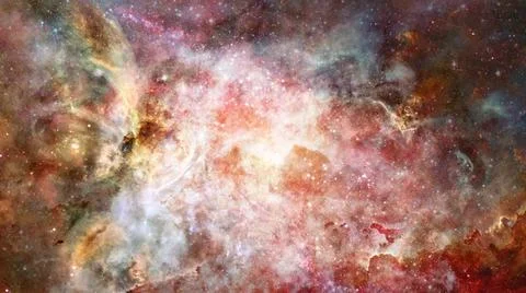 Nebula gas cloud in deep outer space. Elements of this image furnished by ... Fotos de archivo