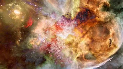 Nebula gas cloud in deep outer space. Elements of this image furnished by ... 写真素材