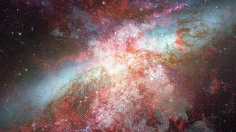Nebula gas cloud in deep outer space. Elements of this image furnished by ... Fotos de archivo
