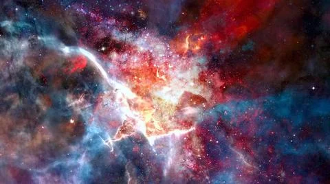 Nebula gas cloud in deep outer space. Elements of this image fur Nebula ga... Stockfoto's