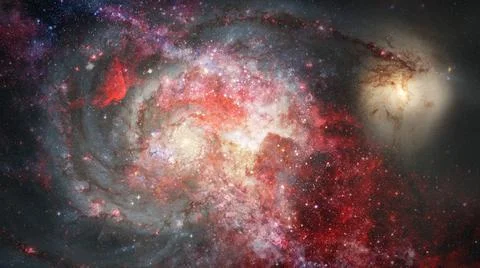 Nebula gas cloud in deep outer space. Elements of this image furnished by ... Stock Photos