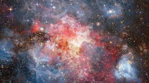 Nebula gas cloud in deep outer space. Elements of this image furnished by ... Stock Photos