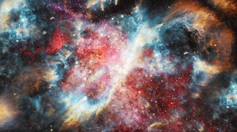 Nebula gas cloud in deep outer space. Elements of this image furnished by ... Stock Photos
