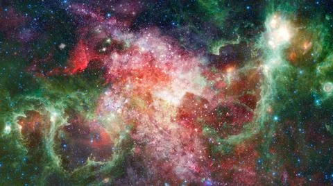 Nebula gas cloud in deep outer space. Elements of this image furnished by ... Fotos de archivo