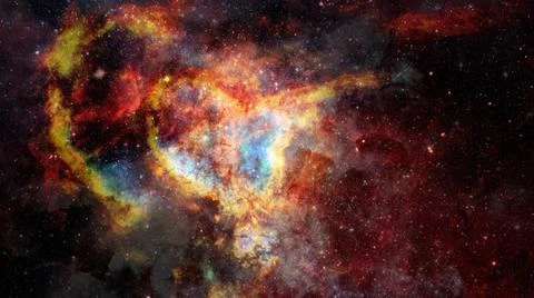 Nebula gas cloud in deep outer space. Elements of this image furnished by ... Stock Photos