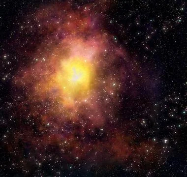Nebula gas cloud in deep outer space bright nebula gas cloud in deep outer... Stock Photos