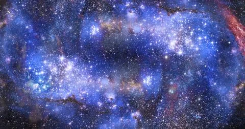 Nebula gas cloud in deep outer space illustration of a nebula gas cloud in... Stock Photos