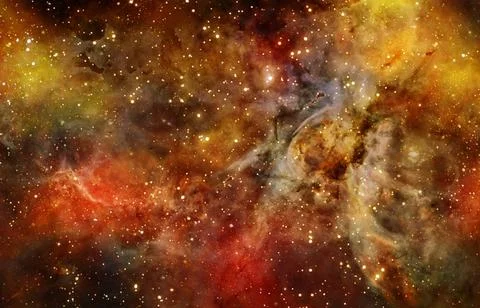 Nebula gas cloud in deep outer space illustration of a nebula gas cloud in... Stock Photos