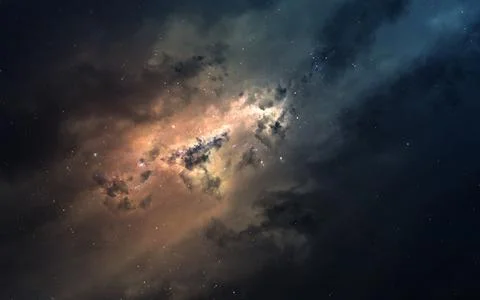 Nebula an interstellar cloud of star dust. Elements of this image furnished by 스톡 일러스트