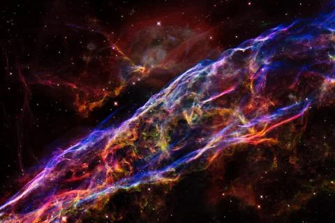 Nebula an interstellar cloud of star dust. Outer space image. Stock Photos