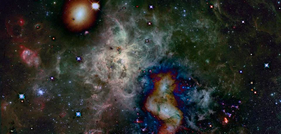 Nebula an interstellar cloud of star dust. Elements of this image furnished b Stock Photos