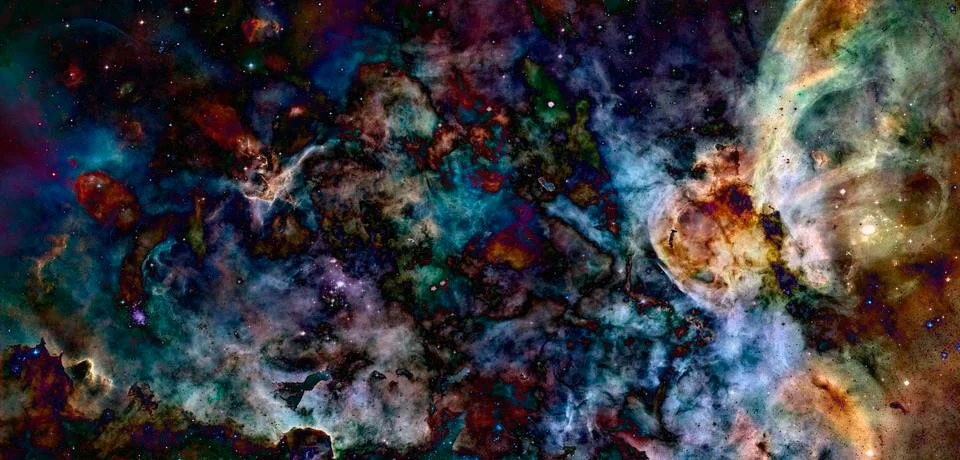 Nebula an interstellar cloud of star dust. Elements of this image furnished b Stock Photos