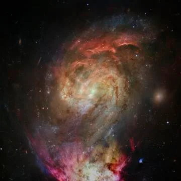 Nebula an interstellar cloud of star dust. Elements of this image furnished b Stock Photos