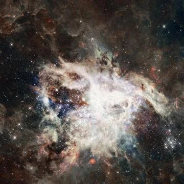 Nebula an interstellar cloud of star dust. Elements of this image furnished b Foto stock