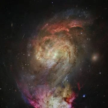 Nebula an interstellar cloud of star dust. Elements of this image furnishe... Foto stock