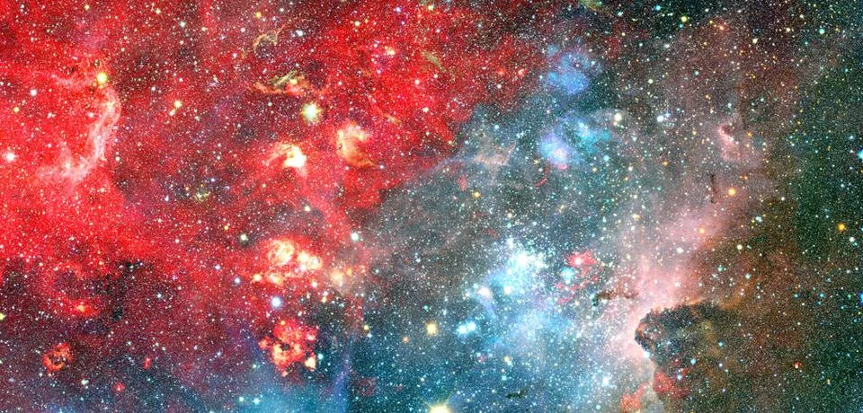 Nebula an interstellar cloud of star dust. Elements of this image furnishe... Foto stock