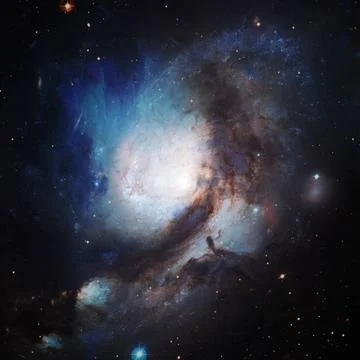 Nebula an interstellar cloud of star dust. Elements of this image furnishe... Stock Photos
