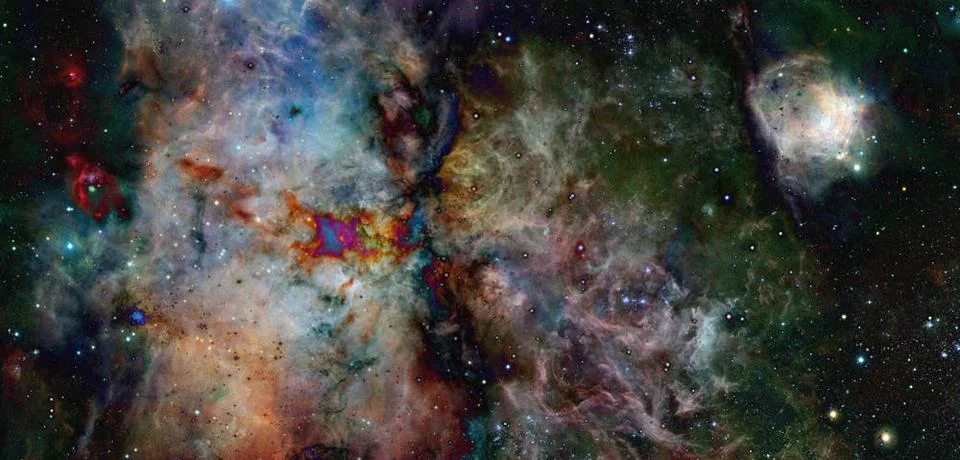 Nebula an interstellar cloud of star dust. Elements of this image furnishe... Stockfoto's