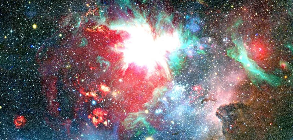 Nebula an interstellar cloud of star dust. Elements of this image furnishe... Stockfoto's