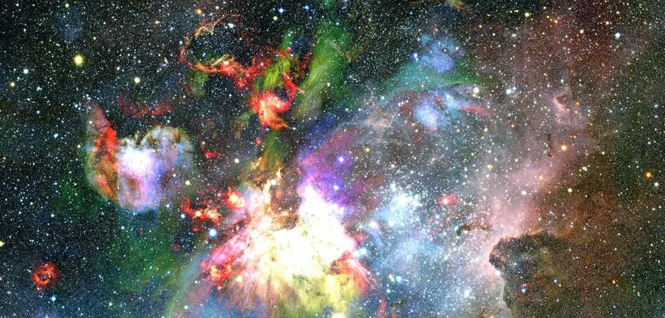 Nebula an interstellar cloud of star dust. Elements of this image furnishe... Stockfoto's