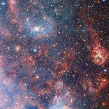 Nebula an interstellar cloud of stars dust. Stock Illustration