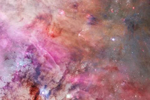 Nebula an interstellar cloud of stars dust. Illustrazione stock
