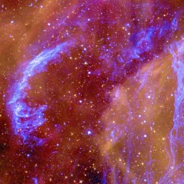 Nebula an interstellar cloud of stars dust. Foto stock