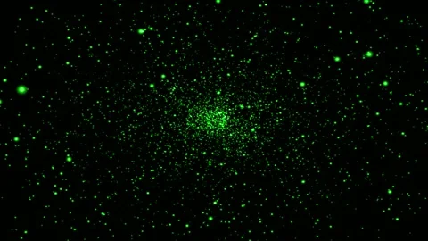 Nebula light particles swirling in deep space with subtle star glow and bok.. Vidéo 347742690