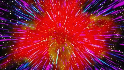 Nebula with lights Illustrazione stock