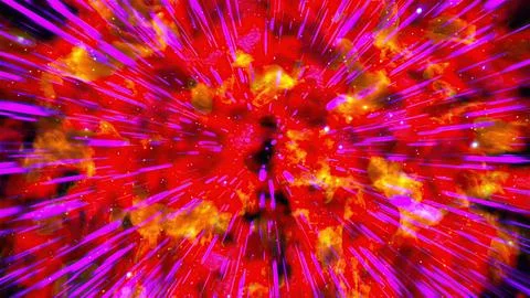 Nebula with lights Illustrazione stock