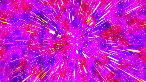 Nebula with lights Illustrazione stock